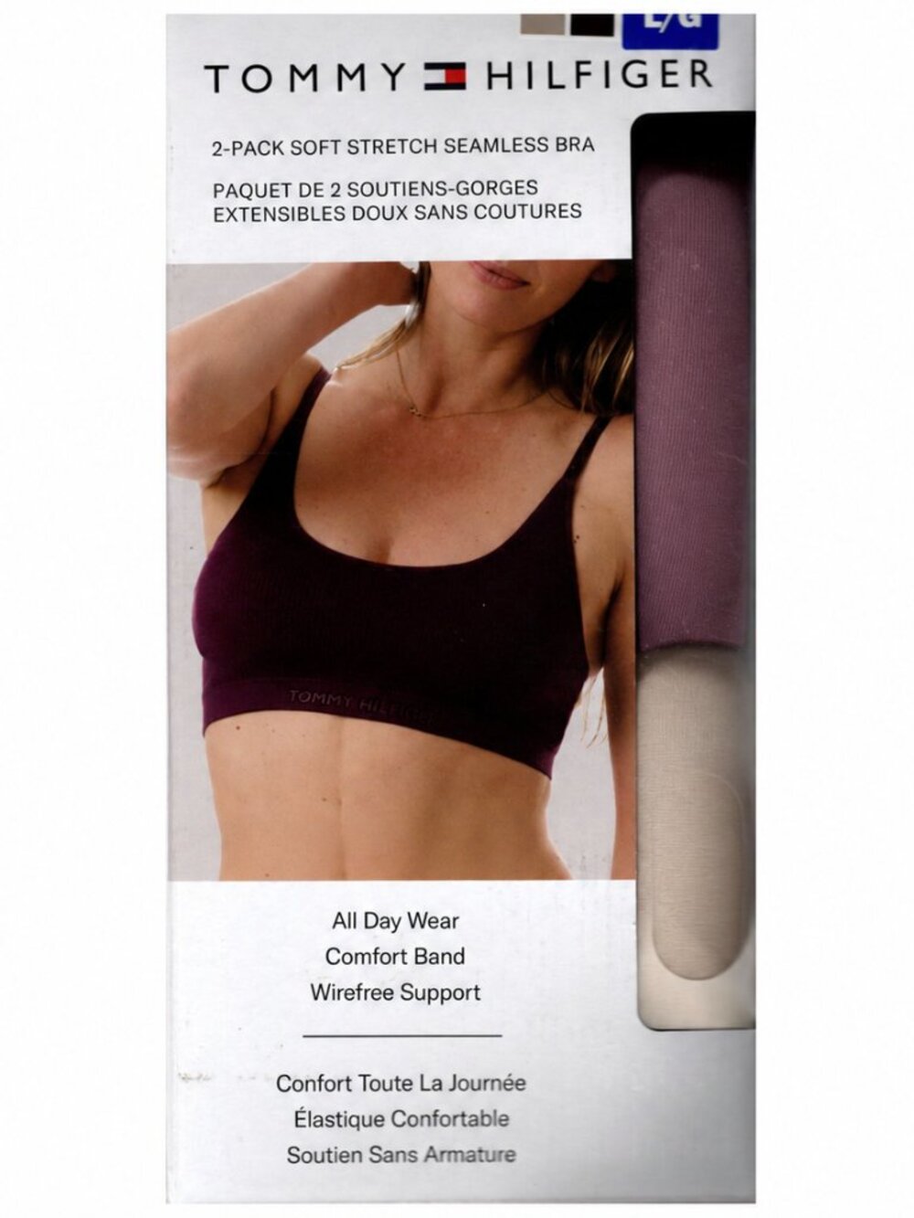 Tommy Hilfiger Soft Stretch Seamless Bra 2-Pack L/G